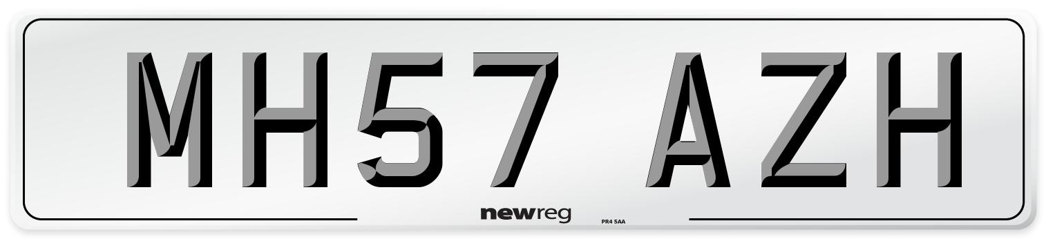 MH57 AZH Number Plate from New Reg